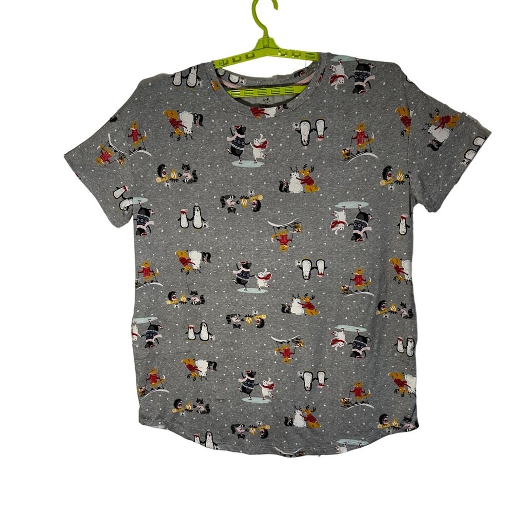 Winter Holiday Nightshirt Women's 2X-3X Secret Treasures Recycled Polyester